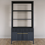 Стеллаж Primo с ящиками Черный дуб  варинант исполнения - 1 | Loft Concept в Твери