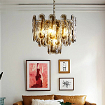 Люстра из круглых стеклянных элементов Vienna варинант исполнения - 4 | Loft Concept в Твери