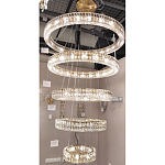 Многоярусная Люстра Elizabeth Золото Вертикальная композиция из пяти хрустальных светильников варинант исполнения - 2 | Loft Concept в Твери