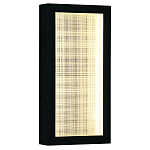 Светодиодное прямоугольное бра из металла черного цвета Lattice Lux варинант исполнения - 1 | Loft Concept в Твери