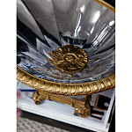 Чаша из прозрачного стекла с бронзовым рельефным ободком Eden Garden варинант исполнения - 4 | Loft Concept в Твери