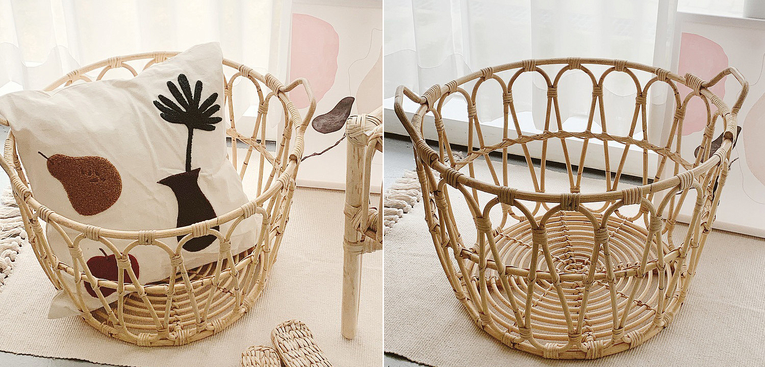 Корзина Round Wicker Baskets Корзина Round Wicker Baskets - Loft-Concept в Твери