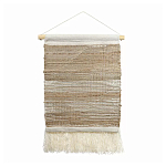 Панно из шерсти и хлопка с узором Beige Calista Cascade варинант исполнения - 2 | Loft Concept в Твери