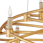 Люстра золотая в форме спирали Fancy Pattern варинант исполнения - 1 | Loft Concept в Твери