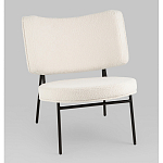 Мини-кресло District Lounge букле белый варинант исполнения - 1 | Loft Concept в Твери