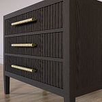 Тумба Primo  с тремя ящиками шпон темный орех варинант исполнения - 4 | Loft Concept в Твери