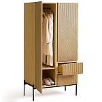 Шкаф с геометрическим рисунком на дверцах Anders Light Wood варинант исполнения - 4 | Loft Concept в Твери