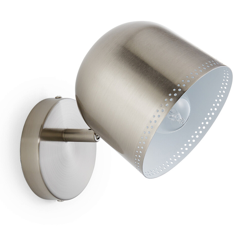 Бра в индустриальном стиле Wilona Lighting Никель Бра в индустриальном стиле Wilona Lighting Никель в Твери | Loft Concept
