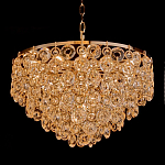 Люстра каскадная с подвесками в форме колец Galaxy of Light варинант исполнения - 1 | Loft Concept в Твери