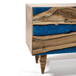 Стильный Буфет лофт 4 двери Cabinet Crimson River фасад эпоксидная смола  варинант исполнения - 3 | Loft Concept в Твери