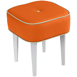 Квадратный мягкий пуф на белых ножках Winton Pouf Square варинант исполнения - 7 | Loft Concept в Твери