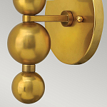 Бра с белым матовым стеклянным плафоном и тремя декоративными шарами Hinkley варинант исполнения - 8 | Loft Concept в Твери