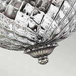 Потолочный светильник с чашеобразным плафоном из толстого волнообразного стекла и широким узорчатым основанием Hinkley варинант исполнения - 7 | Loft Concept в Твери