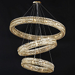 Хрустальная Люстра Элизабет из трех колец Золото  варинант исполнения - 1 | Loft Concept в Твери