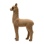 Декоративная статуя с мягкой шерстью Brown Alpaca варинант исполнения - 2 | Loft Concept в Твери