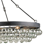 Люстра большая овальная с подвесными стеклянными элементами Impressive Profile варинант исполнения - 1 | Loft Concept в Твери