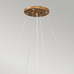 Люстра подвесная золотого цвета с металлическим сетчатым основанием и стеклянными каплевидными подвесками Hinkley варинант исполнения - 11 | Loft Concept в Твери