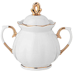 Чайный сервиз из фарфора со стразами на 6 персон 15 предметов Shine Porcelain варинант исполнения - 2 | Loft Concept в Твери