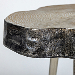 Металлический столик со столешницей в виде слеба Slabby варинант исполнения - 3 | Loft Concept в Твери