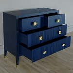 Бельевой Комод с 4 ящиками Elsa Dreams Blue варинант исполнения - 2 | Loft Concept в Твери