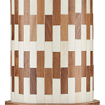 Настольная лампа с узором вдоль колоннообразного основания Brick Surface варинант исполнения - 1 | Loft Concept в Твери