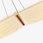 Люстра в виде распахнутых крыльев из тонких металлических планок Flight of Freedom варинант исполнения - 5 | Loft Concept в Твери