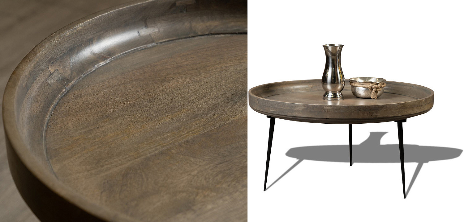 Кофейный стол Davidson Coffee Table platinum 40 Кофейный стол Davidson Coffee Table platinum 40 - Loft-Concept в Твери