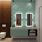 Гипсовая 3D панель с принтографией PM-24 варинант исполнения - 1 | Loft Concept в Твери