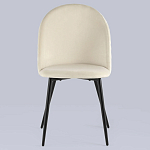 Мягкий стул в бежевом велюре Miruna Chair варинант исполнения - 3 | Loft Concept в Твери