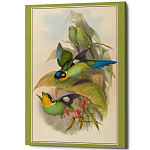 Постер на холсте с изображением птиц Blooming Birds Poster варинант исполнения - 5 | Loft Concept в Твери