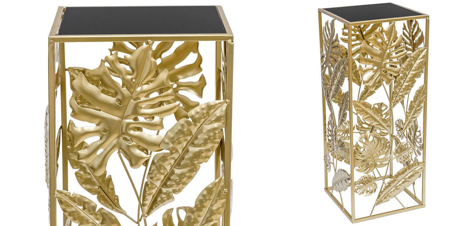 Подставка Tropical Gold Leaves Stand S Подставка Tropical Gold Leaves Stand S - Loft-Concept в Твери