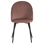 Мягкий стул в велюре пыльно-розового цвета Miruna Chair варинант исполнения - 2 | Loft Concept в Твери