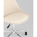 Офисный стул на металлическом основании EGGERY Beige пластик варинант исполнения - 2 | Loft Concept в Твери