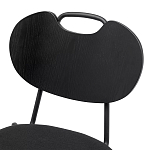 Стул с мягким сиденьем черный Stool Loft Black варинант исполнения - 6 | Loft Concept в Твери