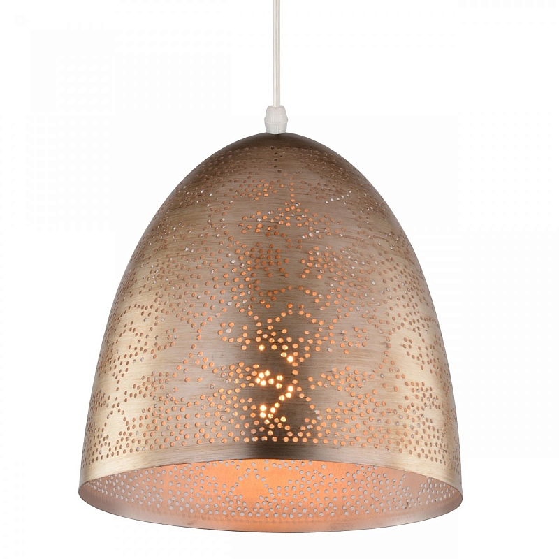 Подвесной светильник perforation oriental ornament dome Золотой в Твери | Loft Concept 