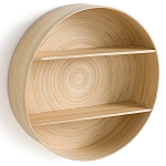 Полка настенная из бамбука Zenara варинант исполнения - 3 | Loft Concept в Твери