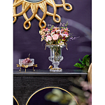 Чаша из прозрачного стекла на бронзовых ножках в виде стрекоз Eden Garden варинант исполнения - 3 | Loft Concept в Твери