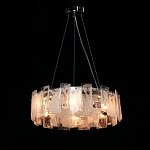 Люстра круглая с подвесными прямоугольными пластинами из стекла Glacier Panels варинант исполнения - 3 | Loft Concept в Твери