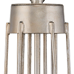 Люстра серебряного цвета с изогнутыми элементами каркаса Twisted Iron Chandelier варинант исполнения - 3 | Loft Concept в Твери