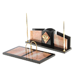 Настольный письменный набор из розового мрамора Marble Accessory варинант исполнения - 2 | Loft Concept в Твери