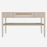 Дизайнерская Консоль с полкой и ящиком Primo Светлый дуб варинант исполнения - 7 | Loft Concept в Твери