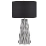 Настольная лампа с черно-белым узором Wavy Stripes варинант исполнения - 2 | Loft Concept в Твери