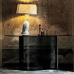 Консоль дымчатого цвета с изогнутым основанием Arabesque варинант исполнения - 3 | Loft Concept в Твери