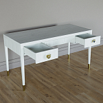 Письменный стол Elsa Dreams White Шпон дерево с двумя ящиками варинант исполнения - 3 | Loft Concept в Твери