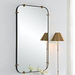 Зеркало настенное в черной металлической раме Mirror Cardinal варинант исполнения - 4 | Loft Concept в Твери