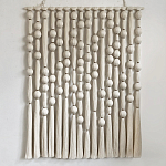 Панно на стену из хлопковых нитей White Morse Wall Hanging  варинант исполнения - 4 | Loft Concept в Твери
