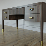 Письменный стол с 4-мя ящиками Elsa Dreams Walnut варинант исполнения - 4 | Loft Concept в Твери