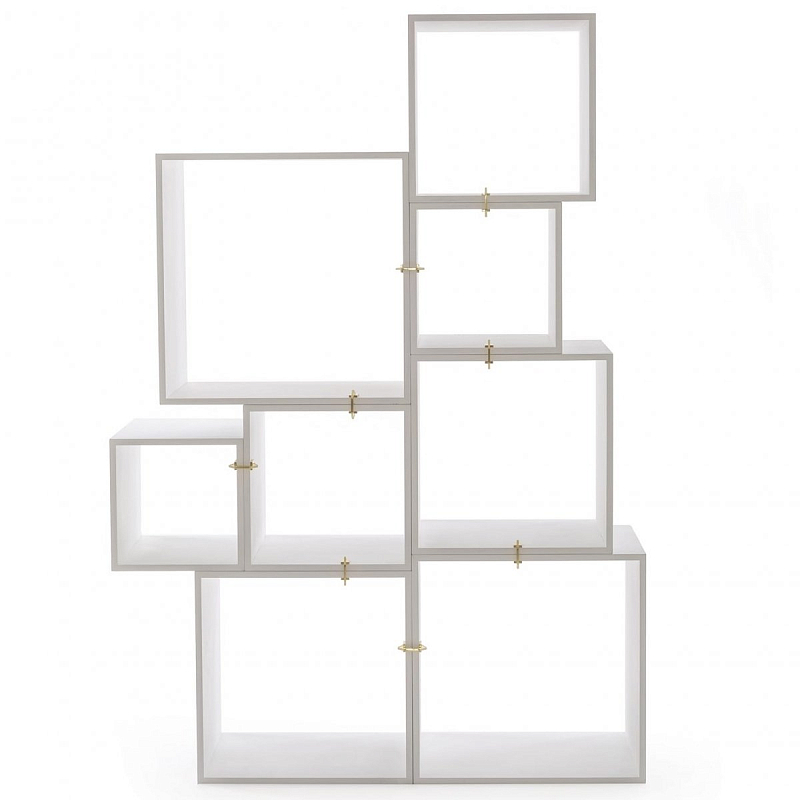 Стеллаж Seletti Assemblage White Белый Золотой в Твери | Loft Concept 
