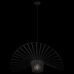 Подвесной светильник чёрного цвета с металлическим каркасом в форме веера Friture Vertigo Pendant варинант исполнения - 4 | Loft Concept в Твери