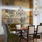 Обои ручная роспись Monuments of Paris Roberts on antique scenic Xuan paper варинант исполнения - 1 | Loft Concept в Твери